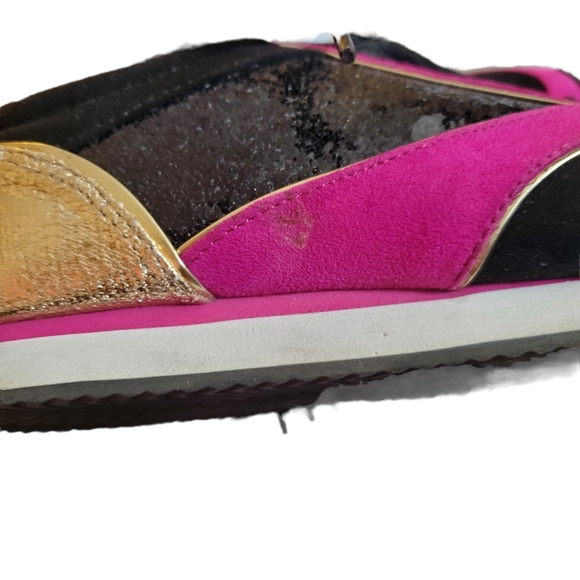 Juicy Couture Corin Bling Back Fuscia  Sneakers Sz. 6.5 - Picture 9 of 9